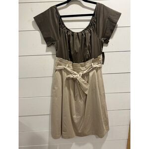 NWT Eva Mendes New York & Company Scoop Neck Midi Dress Large